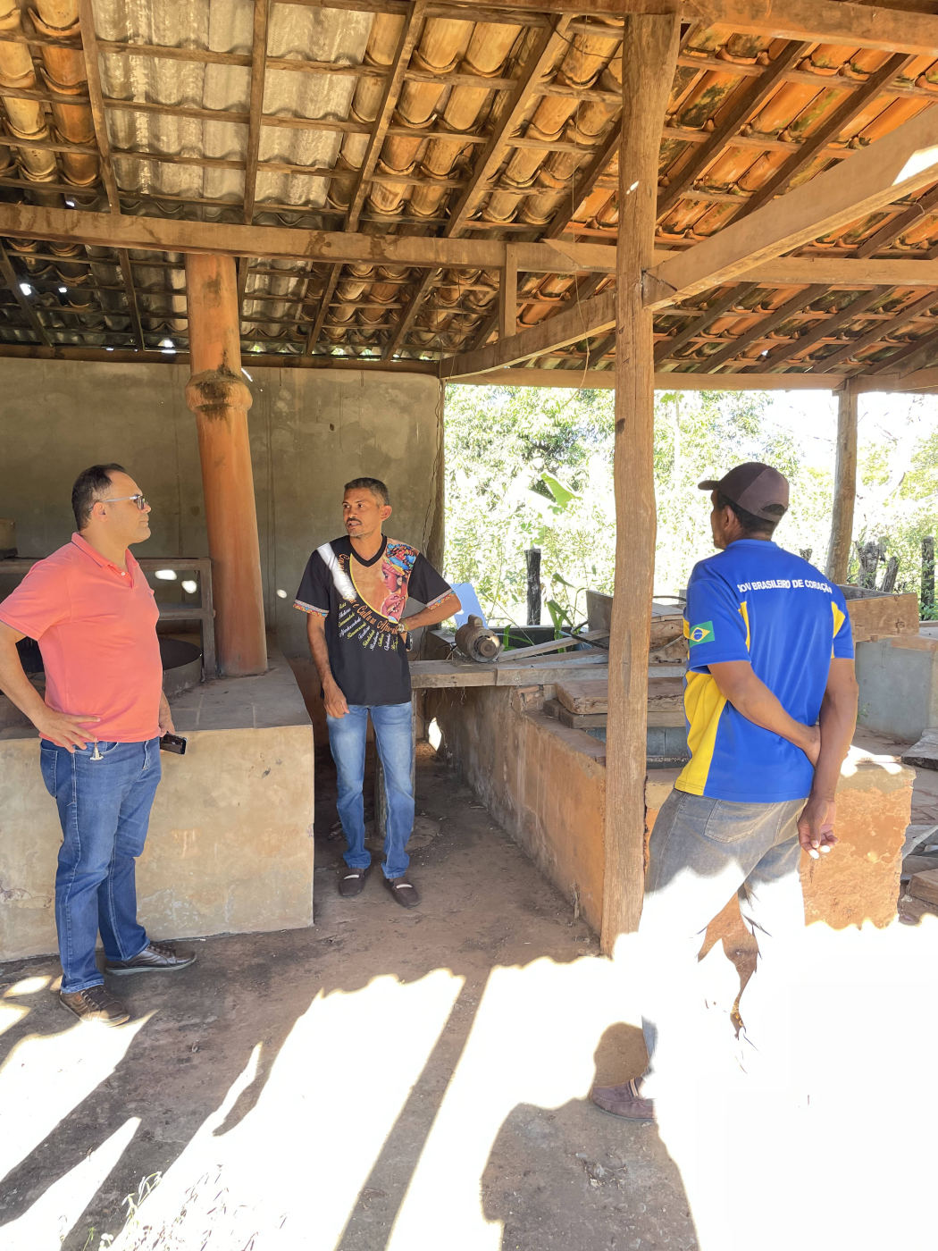 Zé Reis em visita a propriedade rural